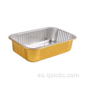 Caja de lonchera de aluminio para hornear una caja de comida para llevar alto